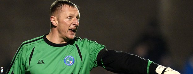 43-year-old goalkeeper Rab Douglas is 