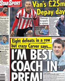 Friday's Daily Star back page
