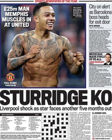Friday's Daily Mail back page