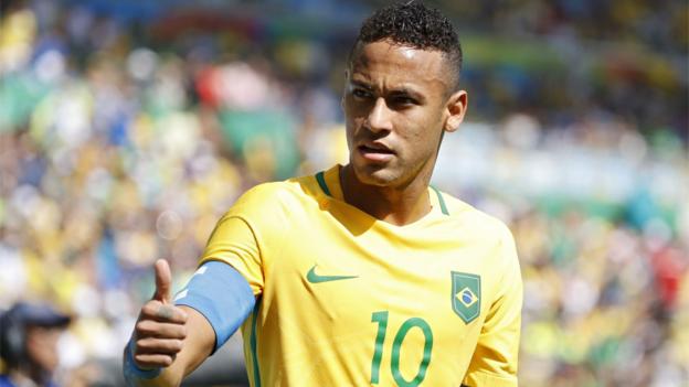 Rio 2016 Olimpiadi: Neymar ha segnato dopo 14 secondi e di raggiungere il Brasile